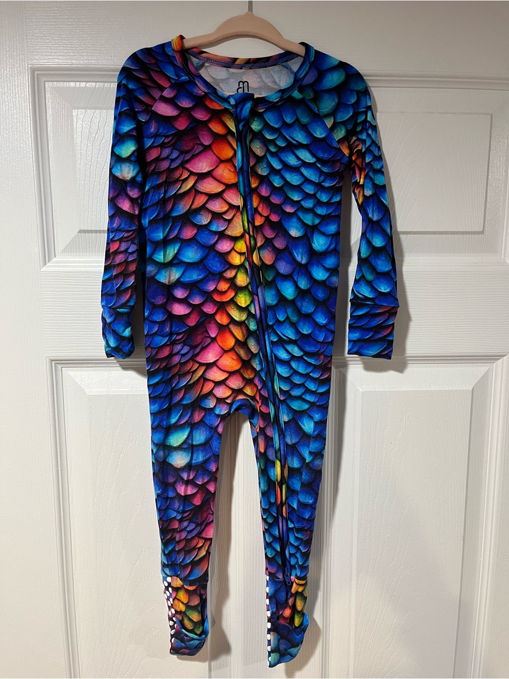 EUC Bamboo Dreambly Me Flynn the Dragon Rainbow Scale Baby Zippy - Picture 3 of 10